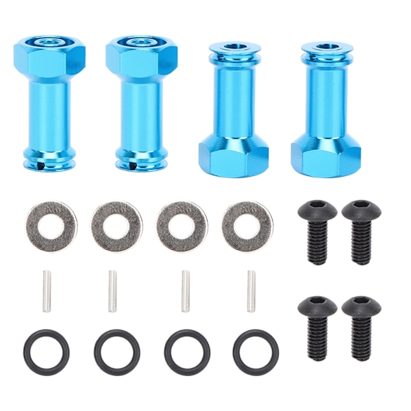 24 mm forlengelsesadapter hjul sekskantnav for Wltoys 1/14 144001 RC bil oppgradert tilbehørBlå S1266B