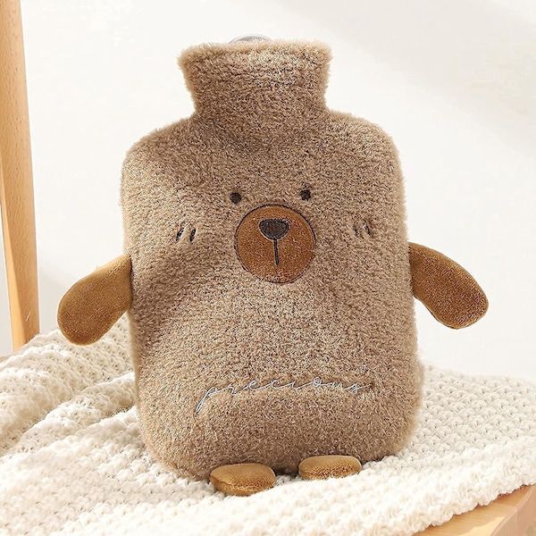 Plush Hot Water Bottle for Arthritis Pain Relief and Warmth