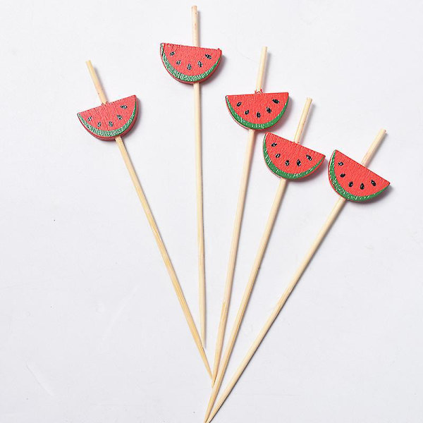 Bambucocktailtikut, 12 cm, Käsintehtyt Hedelmä- ja Alkuruokatikkut, 100 kpl