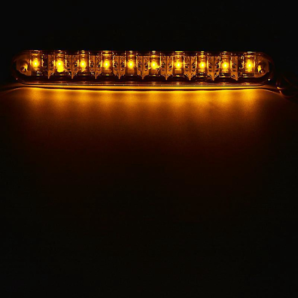2x 30 LED SMD kjørelys med automatisk blinklys og DRL TFL-funksjon i gult