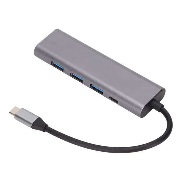 Dockingstation 5 i 1 Type C til USB3.0 RJ45 PD Hurtig Transmission Varmeafledning Udvidelsesdock