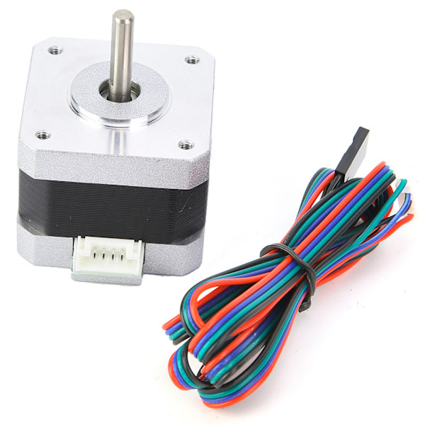 DC4,0V 1,2A 1,8° Nema 17 bipolär stegmotor 320mN.m/45oz.in för 3D-skrivare 34mm höjd