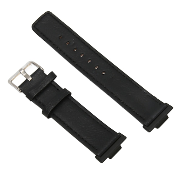 Nahkainen älykellon ranneke Mukava korvaava älykellon ranneke watch FIT 2 Black