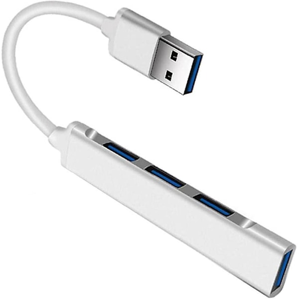 USB 3.0 Hub 4 Port Ultra-Slim Portabel Typ C 3.1 Hub Data Hub Multi Splitter Adapter för MAC Datortillbehör