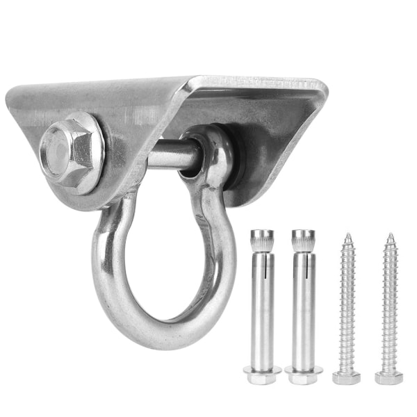 Rustfrit stål D Type Suspension Swing Hanger Krog Fast Plade Hængekøje Hængestol Tilbehør