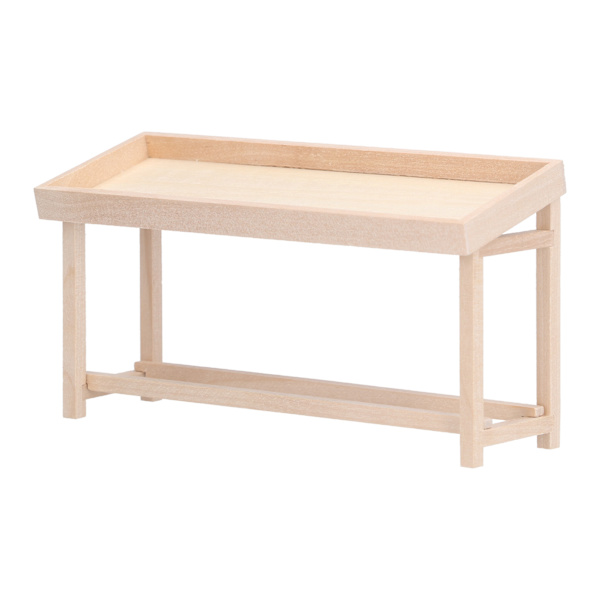 Dukkehus Hylle Display Racks 1:12 Miniatyr Tre Stativ Hylle for Dukkehus DIY OrnamentFrukt og Grønnsaksstativ2