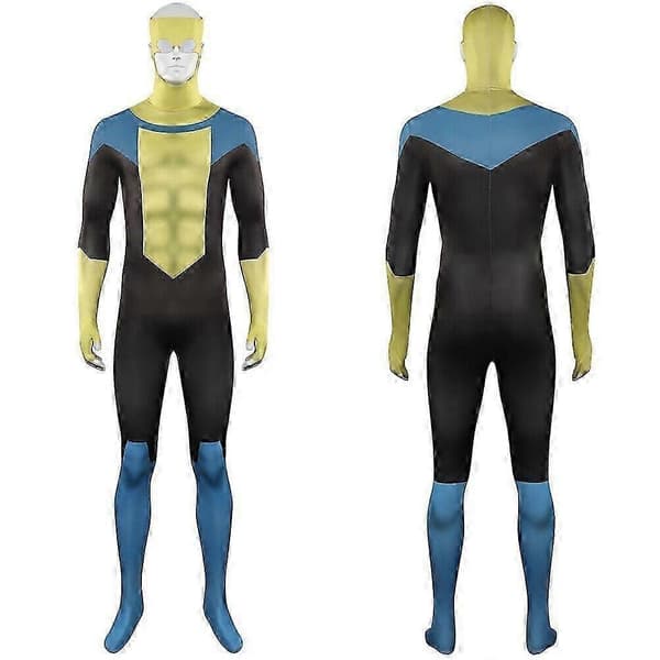 Vuxna män Invincible Mark Grayson Halloween Cosplay Kostym Bokvecka Jumpsuit 2 110CM