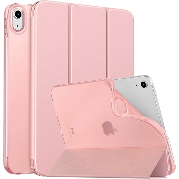 Fodral för iPad 10:e generationen 2022, iPad 10,9 tum Fodral, Mjuk TPU Genomskinlig Frostad Baksida Slim Shell Skyddsfodral med Justerbara Vinklar