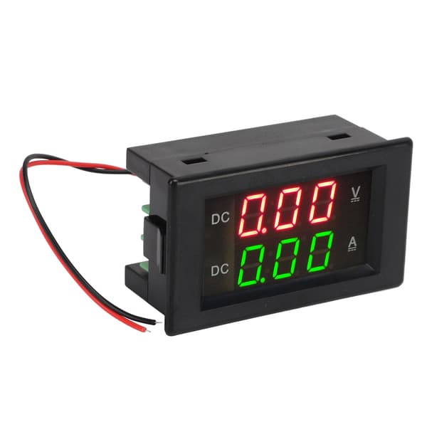 YB4835VA DC 0 till 300V 50A Dubbel Display Ström Voltmeter Vattentät Störningsresistent LED Spänningsmätare