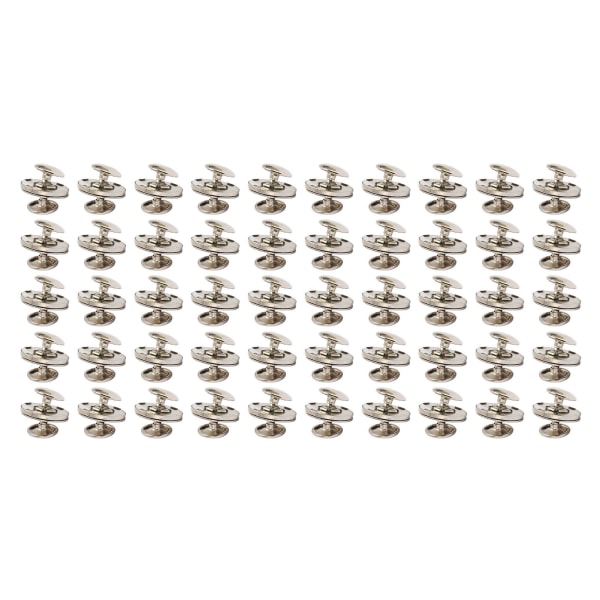 50 set magnetiska knapplås Snaps 18x2 mm tunna höghård legering magnetiska fästen handväska hårdvara för kläder Silver