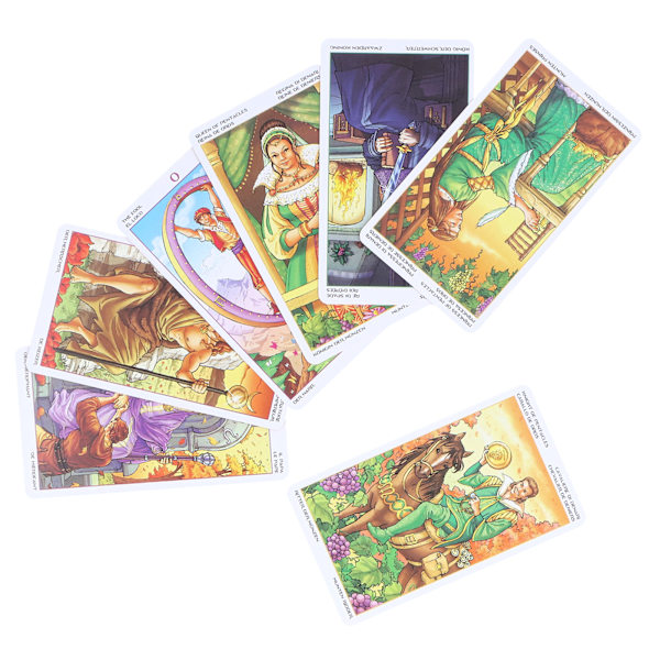 Årets hjul tarotkort Hologram papir spådom kortspill underholdning brettspill