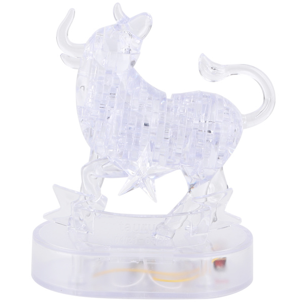 Byggkloss DIY Montering Pussel Batteridriven LightUp Bas Pussel Leksak Dekoration(Pussel Leksak )
