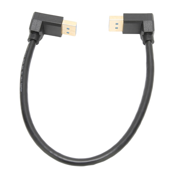 Displayport 1,4-kabel 8K/60Hz 90 grader vinklet hann til hann 32,4 Gbps Høyhastighets Sikker Stabil rettvinklet Displayport