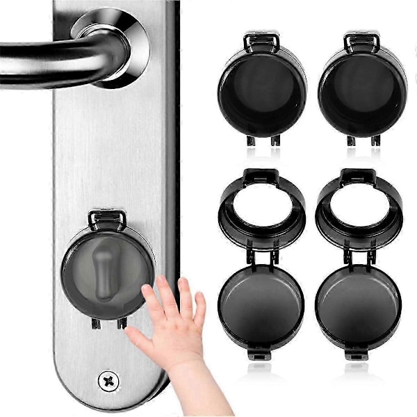 4 Pak Deadbolt Børnesikring, Børnesikker Deadbolt Dækning, Dørsikkerheds Deadbolt Lås kompatibel med Børn