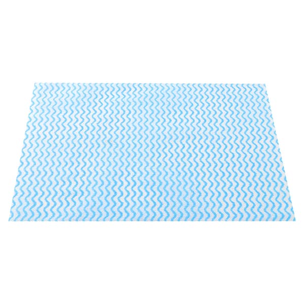 50 st engångs non-stick olja non-woven dammvippa disktrasa handduk för kök (blå)