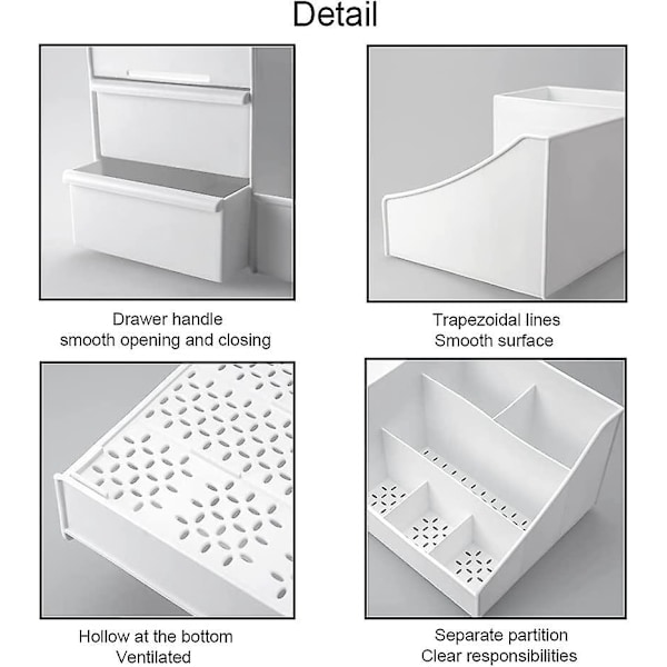 Makeup Organizer Skuffer - Hvid