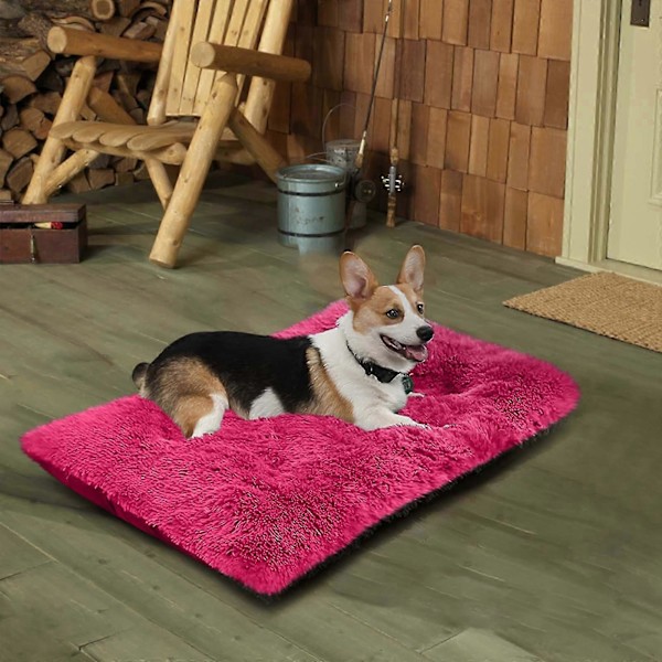 Komfortabel Hundekennel Kæledyrsstrøelse Dyb Søvn Pv Strøelse Sove Seng Pink B