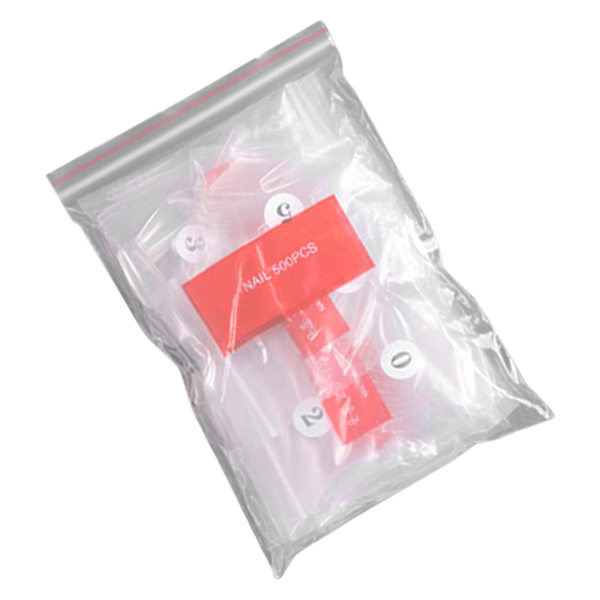 500 stk. falske negletips - spidse, fuld dækning, halv dækning, transparente manicure falske negletips 07