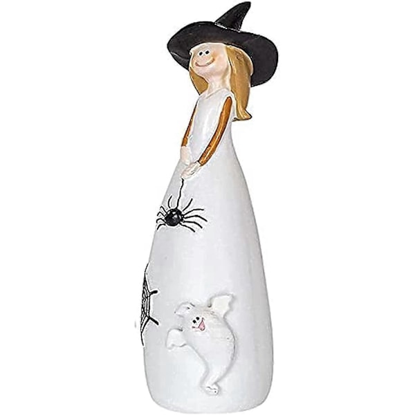 Halloween Heks Dekorativ Resin Statue, Søte Tre Grupper av Skogheks Spøkelse Dekorative Figurer