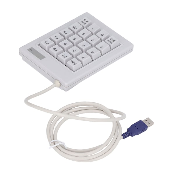 20 taster numerisk tastatur DC 5V lineær handlingsbryter USB-kablet mekanisk numerisk numerisk numerisk numerisk tastatur med antiskli matte for bærbare stasjonære PC-er