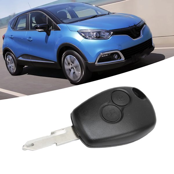 Auton 2-painikkeen avaimenperän kotelo, kaukosäätimen avaimen kuori, jossa avaimen aihio, sopii Renault 206 -autoon
