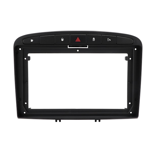 9in 2-DIN bilstereo ramme instrumentbræt panel sort udskiftning til Peugeot 408 2013