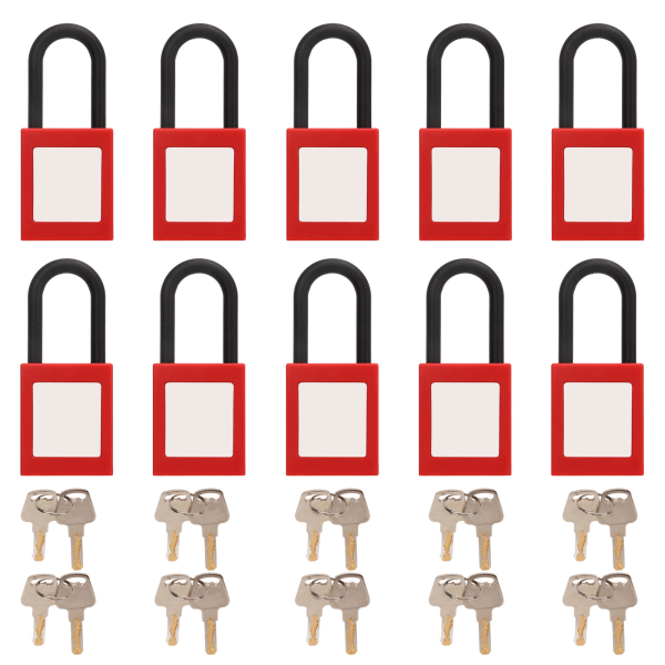 10 kpl Lockout Tagout Lock Nylon Beam Insulate Set Teollisuuden kemialliseen power