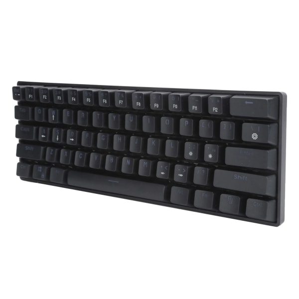 61 Key Wired Mekaniskt Tangentbord LED Bakgrundsbelyst speltangentbord med blå switch för dator