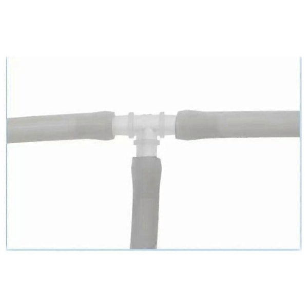Kobling 6 mm slange, hvit/transparent 10 stk