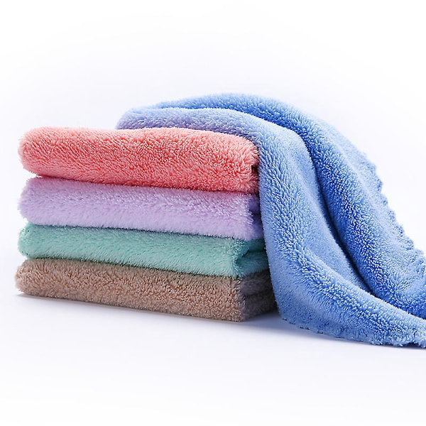 5 kpl Pieniä Käsipyyhkeitä (5 Eri Väriä), Keittiöpyyhkeet, Käsmi Coral -Pyyhe, Super Imuva Nopea Kuivuva (30*30cm)