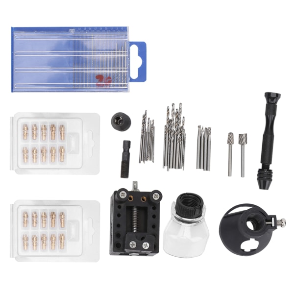 72 stk Mini Elektrisk Bore Tilbehør Chuck Gravering Cutter Positioner Drill Bits Sæt