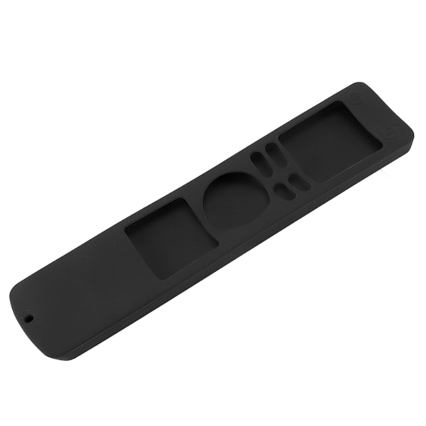 TV-fjernkontrolldeksel i myk silikon, støtsikker, sklisikker design, TV-fjernkontrollbeskyttelse for Xiaomi Mi 4S TV, svart