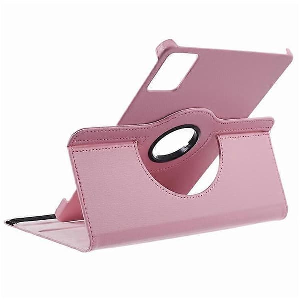 Compatible with Lenovo Tab M11 / Xiaoxin Pad 11 2024 Leather Case Rotating Stand Tablet Case Pink