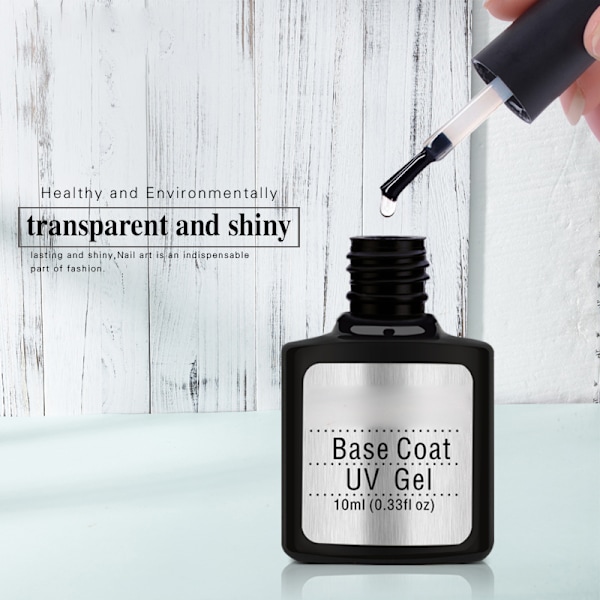 10 ml klar UV-neglegel base coat neglekunstlakk DIY neglemanikyrinstrument