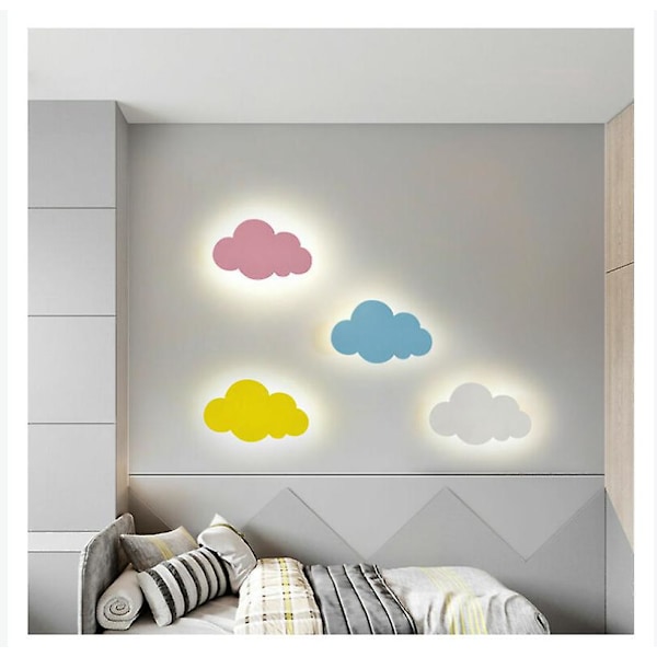 18w Vegglampe - Sky Lampe - Innendørs Moderne - Små Hvite Skyer 30*19*3.5cm