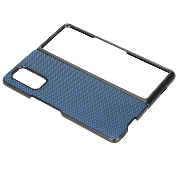 Texturerat kolfiberfodral för Xiaomi MIX FOLD ABS-smartphoneskyddsfodral Blå