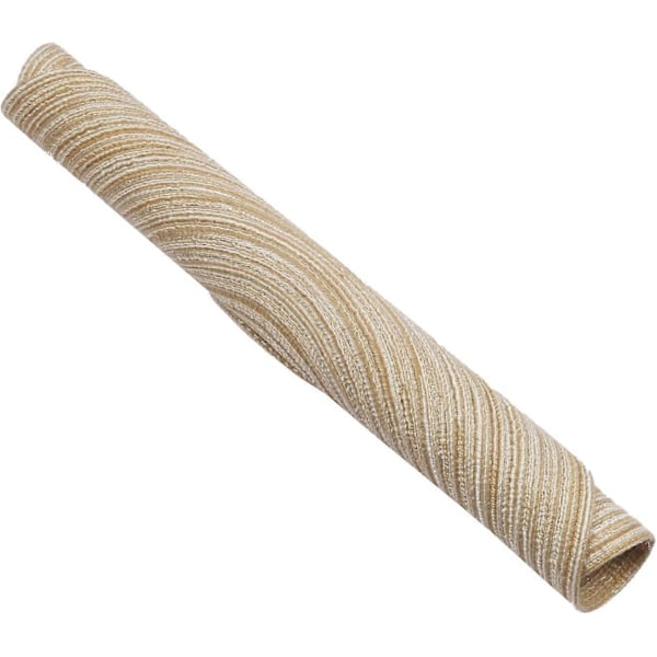 Pyöreät punotut tabletit, 6 kpl, pestävät pyöreät tabletit keittiön pöydälle, 38 cm pyöreät pöytätabletit (Beige, 6)