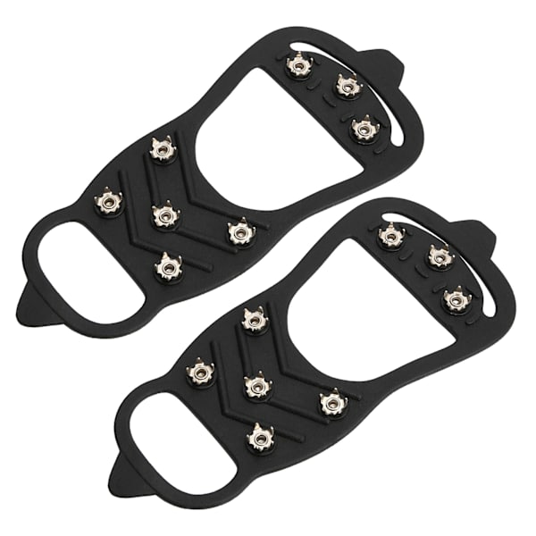 1 par 8-tandet udendørs snevandringssøm Crampons AntiSlips issko pigge dækker (L)