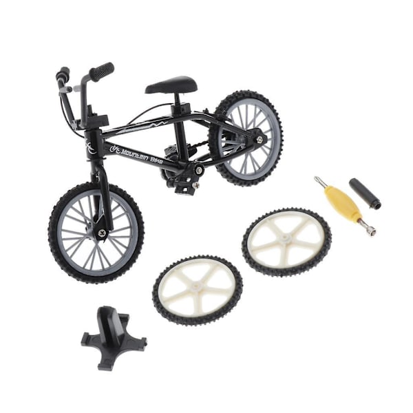 Finger cykel model legetøjssæt Sort