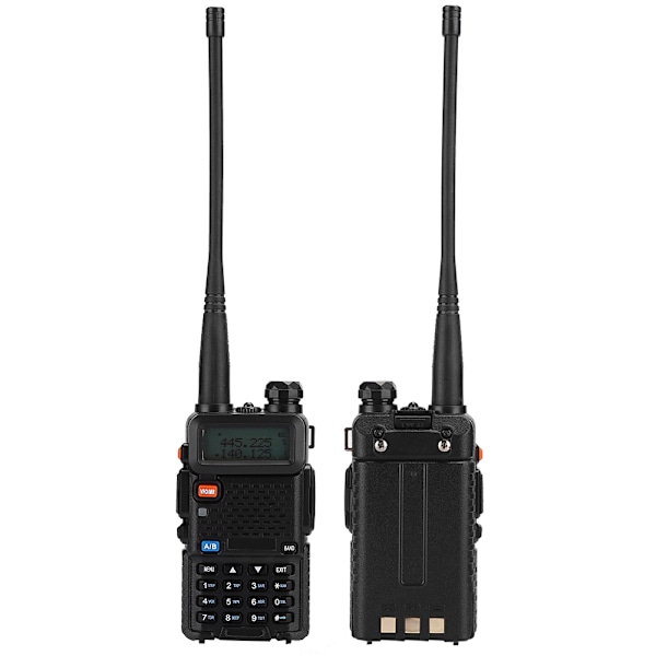 BF UV5R 8W Bilradio Walkie Talkie Dual Band Toveis Radio med Innebygd Batteri (100-240V)(UK )