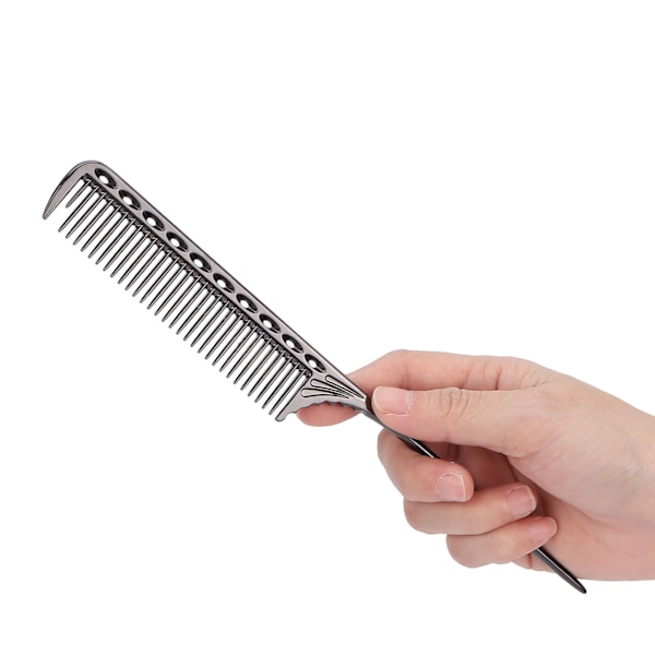 Profesjonell rottehale hårkam frisørsalong stylingkam barber aluminium metallkam svart