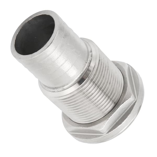 Marinebåd gennem skrogfitting stik rustfrit stål slangehale modhager marine hardware 11/4 tommer