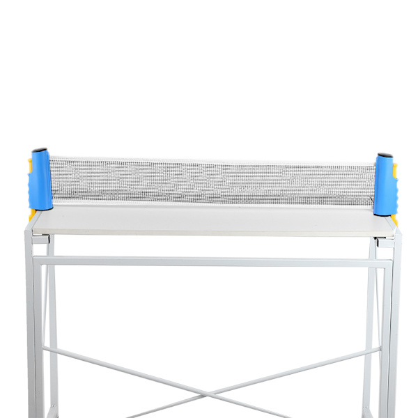 Utendørs bærbar bordtennisnett i slitesterk, sammenleggbar design (blå og gul)