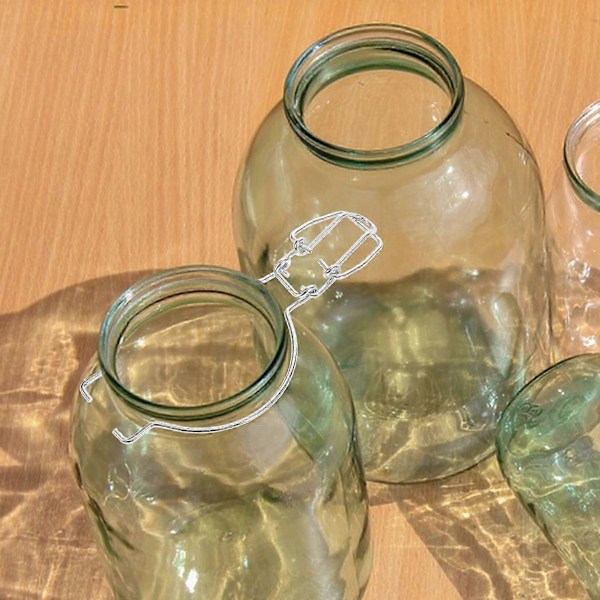 12st Tätningsklämmor i Rostfritt Stål för Masonburkar Glasbehållare Spännen Burk Tätningsklämma Konserveringsburk Tillbehör För Lufttät Matförvaring