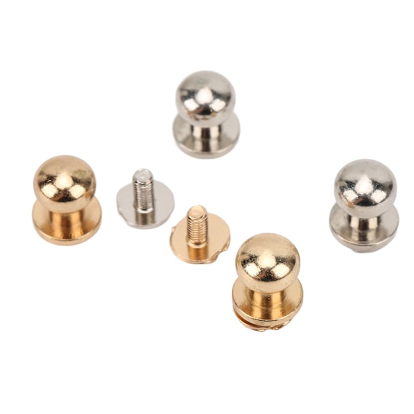 200 sett Monk-nagler 9x8 mm lett kobbermateriale DIY-skinnnagler for dekorative klær Sko Vesker Gull Sølv