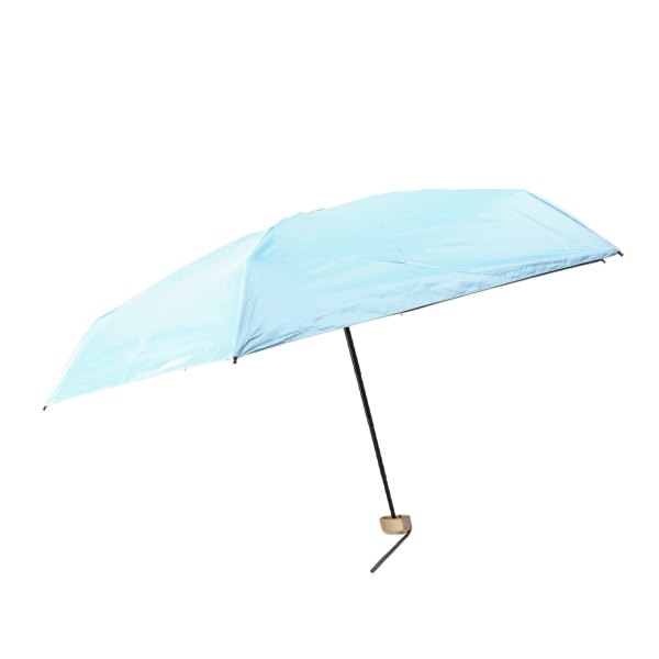 6 Rib Umbrella Impact Cloth UV Beskyttelse Robust Bærbar Folde Paraply til Mænd Kvinder