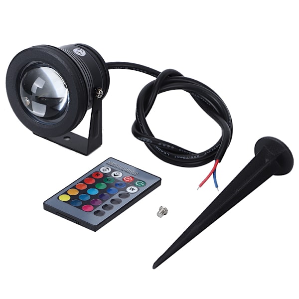 10W maisemavalo vedenpitävä ulkona RGB LED-puutarhavalaisin kaukosäätimellä DC12VRGB