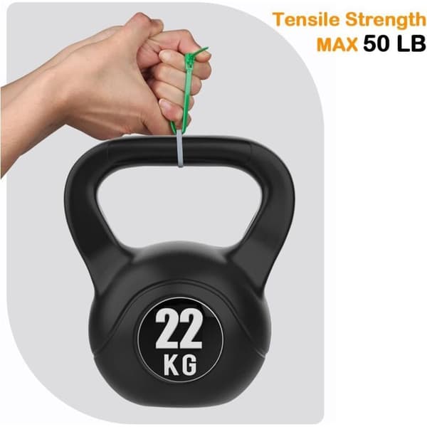 Genanvendelige plastikkabelbindere 4x150mm, farvede kabelbindere, nylonkabelbindere, UV-bestandige kabelbindere - pakke med 360 stk.