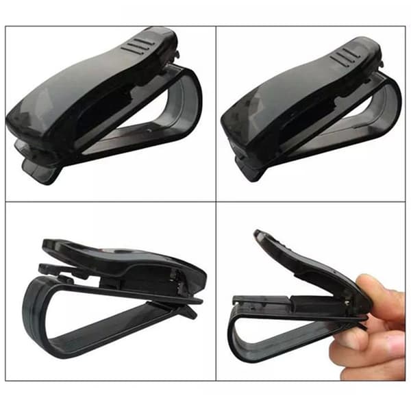 1 stk. Multifunktionel Brilleclips Auto Solbrille Brilleholder Kort Pen ABS Billetclips