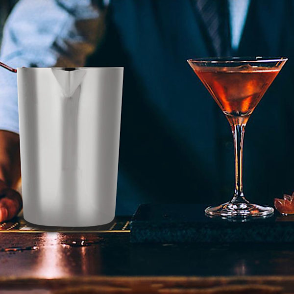 Rustfrit stål Cocktail Shaker Mixer Drink Mixing Glas Bartender DIY Værktøj
